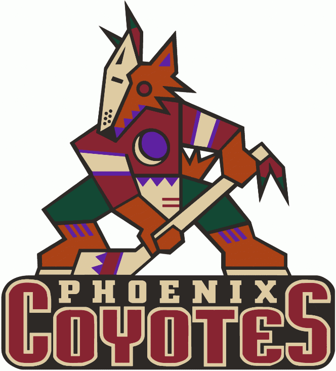 Arizona Coyotes 1996 97-1998 99 Primary Logo iron on paper